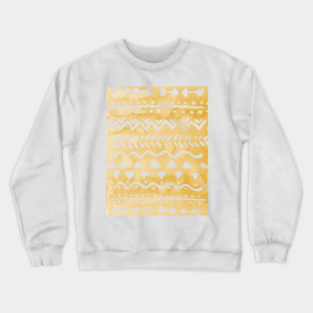 Loose bohemian pattern - orange Crewneck Sweatshirt by wackapacka